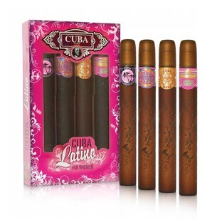 Cuba Original Cuba Latino Set Copacabana Eau de Parfum 35ml + Carnaval Eau de Parfum 35ml + Maya Eau de Parfum, 35ml + Cactus Eau de Parfum 35ml