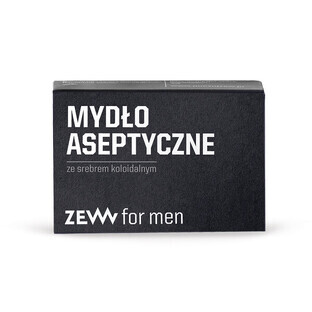 Zew For Men Aseptic soap with colloidal silver, 85ml