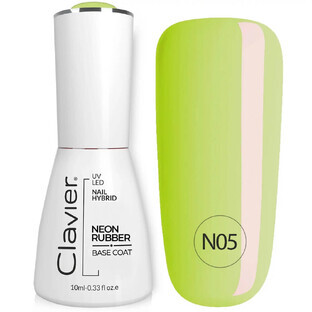Clavier Luxury Neon Rubber Base Colour N05 Yellow Rainbow, 10ml