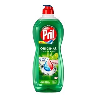 Pril, 5 Plus Original Fresh Mint, lichid de spălat vase, 675 ml