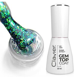 Clavier Luxury Gem Hybrid Top Coat G05 Esmeralda, 10ml