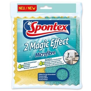Spontex, Magic Effect, microfiber cloths, 2 pieces