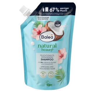 Balea, Natural Beauty, Șampon hidratant, refacere, 400ml