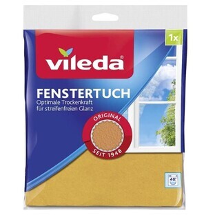 Vileda Paño Limpiacristales, gris, 1 ud.