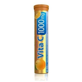 Activlab Pharma, Vita C 1000 mg, Orangengeschmack, 20 Brausetabletten