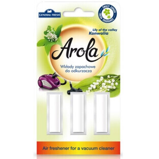 General Fresh, cartuccia per aspirapolvere con mughetto, 3 pezzi