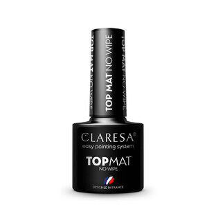 Claresa Top Matt No Wipe No Wipe endurecedor superior mate para barniz híbrido, 5g
