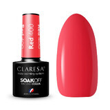 Claresa Soak Off Barniz Híbrido UV/LED Rojo 400, 5g