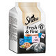 Sheba, Fresh amp; Fine, bolsitas para gatos, hueso y engorde, 6x50g