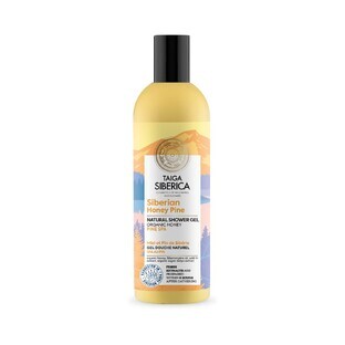 Gel de ducha Natura Siberica el Miel de Siberia y pino, 270ml