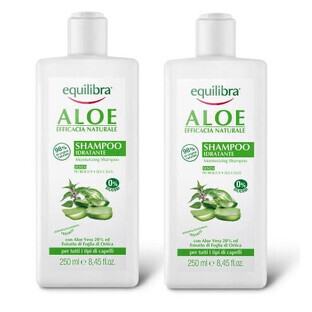 Champú hidratante Equilibra Naturale Aloe Vera, 250 ml + 250 ml