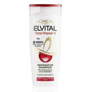 Elvital, Total Repair 5 Reparatur, Shampoo, 300ml