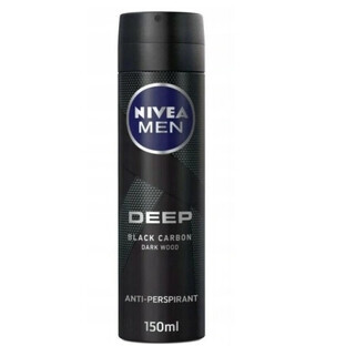Nivea Men Deep Black Carbon Antiperspirant, 150 ml