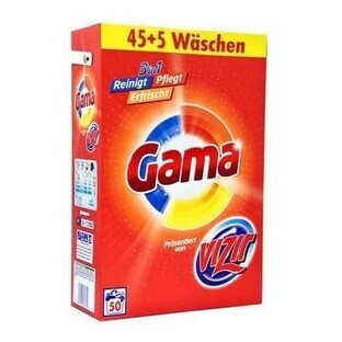 Gama, detergente en polvo, 50, 3 kg