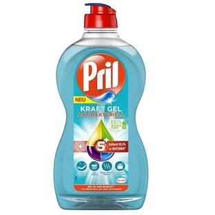 Pril, Kraft Gel Antibacteriell, Lichid de spălat vase, 450ml