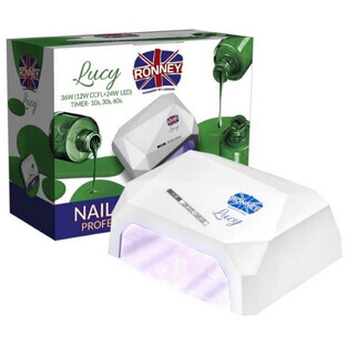 Ronney Lucy Lámpara profesional para uñas CCFL+LED 36W blanca 1 ud.