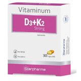 Vitaminum D3+K2 Strong, 30 capsules