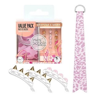 Invisibobble Urban Safari Wrapstar & Waver Gum set met lint + wasclips, 3 stuks