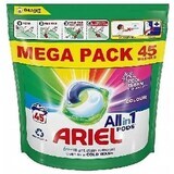 Ariel All in 1 Pods Color Wash Pods, 45 pieces