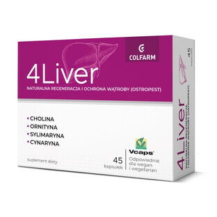 4 Liver, 45 capsules