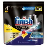 Finish Quantum Ultimate cápsulas lavavajillas Todo en 1 pastillas de limón 30 uds.