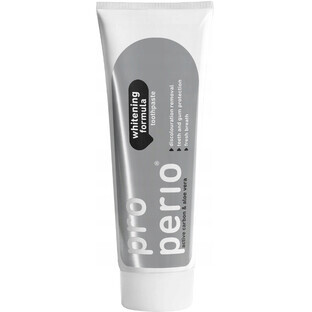 Pro Perio Whitening Formula, pasta dentífrica blanqueadora con carbón activo y aloe vera, 125 ml Pro Perio Whitening Formula, pasta dentífrica blanqueadora con carbón activo y aloe vera, 125 ml