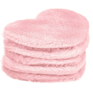 Glov Heart Pads Herbruikbare cosmetische pads Roze, 5 stuks