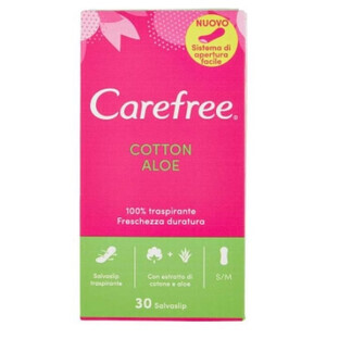 Serviettes hygiéniques Carefree, Aloe, 30 pièces