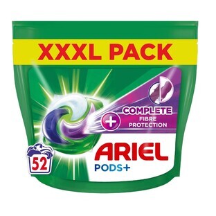 Ariel Pods Complete Fibre, Doses de lavage, 52 pièces