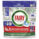 Capsules pour lave-vaisselle Fairy Platinum Tout en 1, 75 pièces