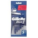 Gillette, Blue II, Maquinillas de afeitar desechables, 5 piezas