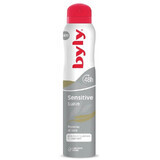 Spray déodorant aux protéines de soie, protection 48h Sensitive, 200 ml, Byly