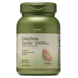 Aglio Inodore, 1000 mg, 100 compresse, GNC