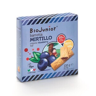 Biologische veganistische koekjes met bosbessencrème 10 maanden+, 132 g, Germinal