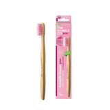 Bamboe tandenborstel met zeshoekige borstels, Brush Pro Purple, 1 stuk, Humble