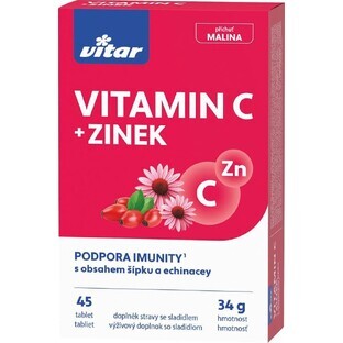 Revital Vitamina C + Zn + rosa mosqueta 45 comprimidos