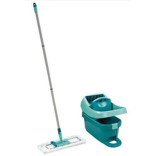 Leifheit Profi Profi Mop + Profi Emmerset met Potenwringer met wieltjes 2 stuks