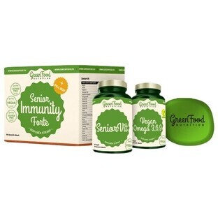GreenFood Nutrition Senior Immunity Forte + Pillbox 2 x 60 capsules
