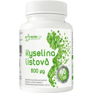 Nutricius Folic Acid 800mcg 90 tablets
