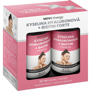 Movit Energy Beauty Gift Pack Acid hialuronic + Biotin FORTE 60+60 capsule