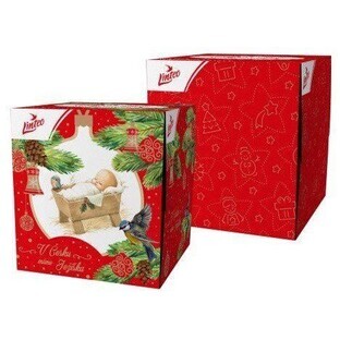 Linteo paper handkerchiefs Linteo Linteo BOX, 3 layers - Christmas design 60 pcs