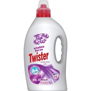Gel para la ropa Twister negro 1,5 l