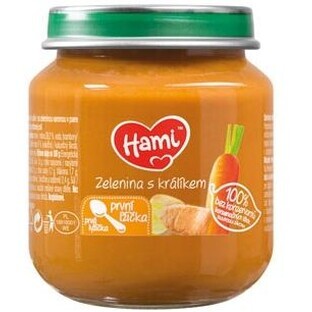 Hami Starter Verduras con conejo primera cucharada, 1 x 125 g