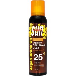 Sun Vital Dry Sunscreen Oil cu ulei de argan organic SPF 25 150 ml
