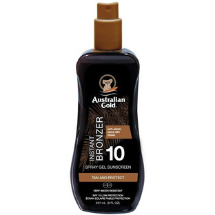 Australian Gold Spray Gel + Bronzer SPF10 237 ml