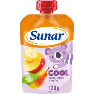 Sunar Koudfruitcapsule peer, banaan, mango 12m+ 120 g