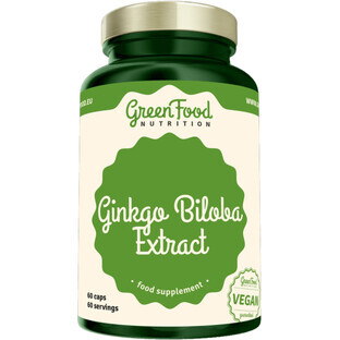 GreenFood Nutrition Ginkgo biloba Extrakt 60 Kapseln