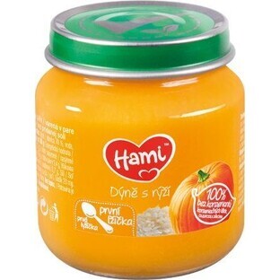 Hami groente voorgerecht Pompoen met rijst eerste schep 125 g