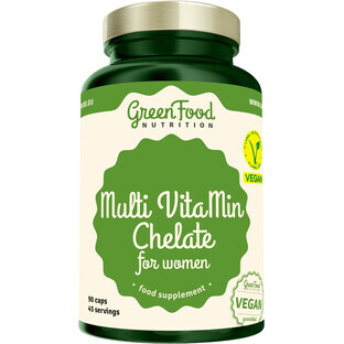 GreenFood Nutrition Multi VitaMin Chelate pentru femei 90 capsule