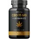 Movit Energy Aceite de cáñamo 15 mg CBD + vitamina B12, 90 cápsulas